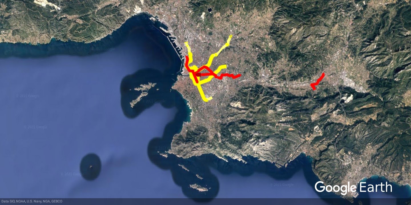 Aglomeracja Marsylia - Aubagne - przykład - powiększ obraz