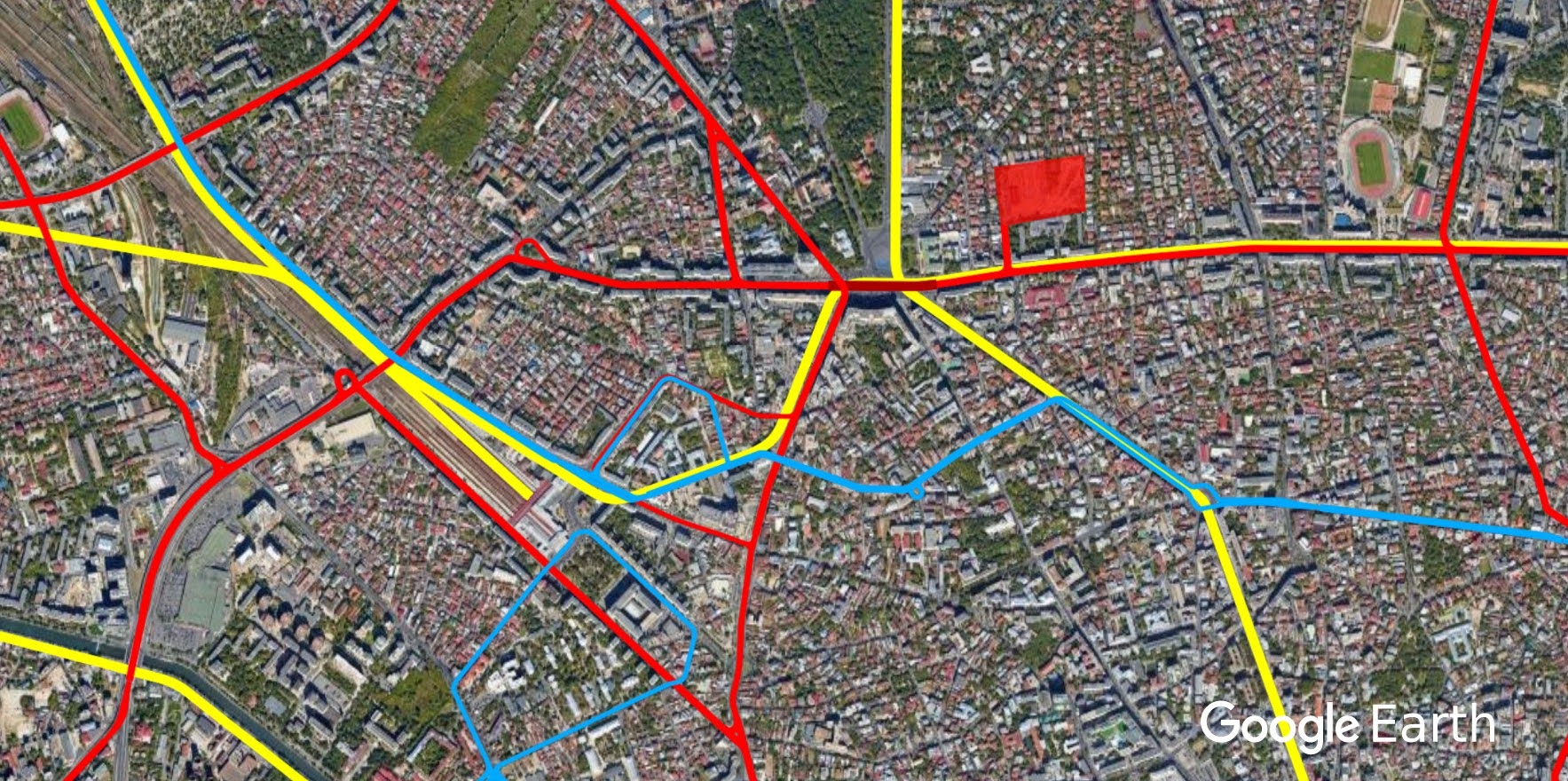 Bukareszt centrum - przykład - powiększ obraz